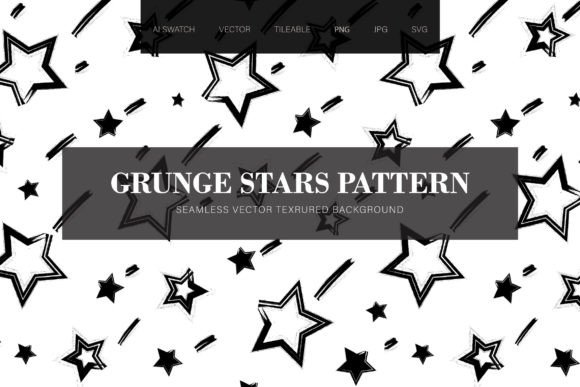 Grunge Falling Stars Seamless Pattern: A Modern Design Essential