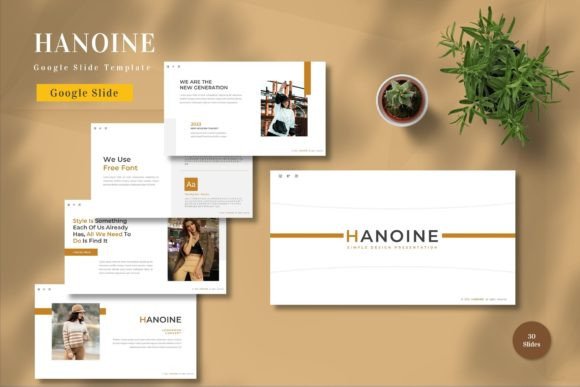 Hanoine - Google Slide Template: A Practical Tool for Modern Presentations
