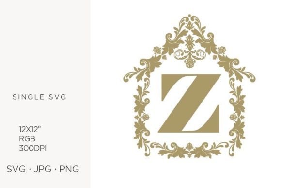 House Like Ornamental Emblem, Letter Z: Elevating Design with Precision Vector Art