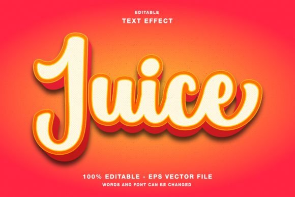 Juice 3d: Elevating Digital Typography with Editable Vector Effects