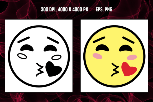 Kiss Cute Icons: Playful Vector Emoticons