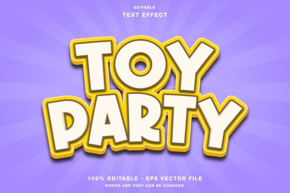 Toy Party Cartoon Text Effect Guide